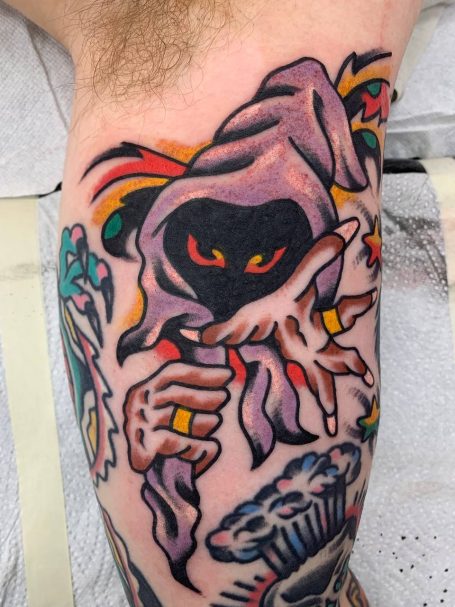 Traditional Tattoo Berlin - Tattoos by Mariano - tattoo of a wizard in an old american traditional style