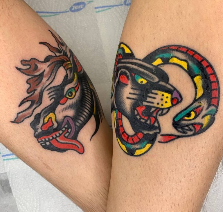 Traditional tattoo Berlin – Tattoos by Mariano – traditional tattoos on an arm