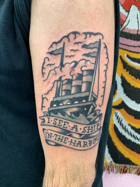 Traditional Tattoo Berlin - Tattoos by Mariano - traditional ship