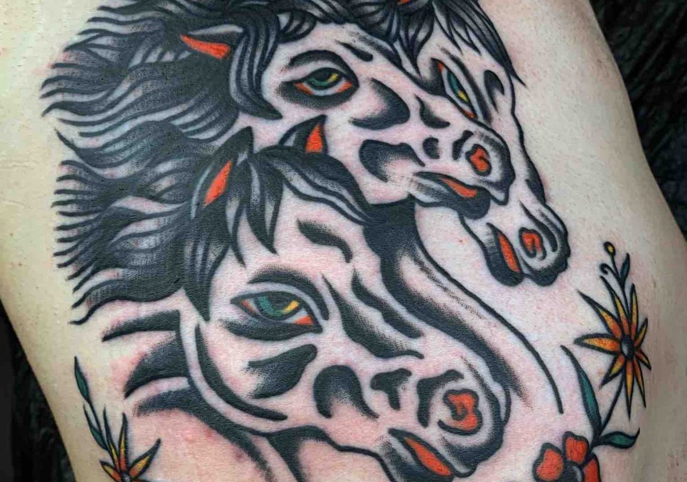 Traditional tattoo Berlin – Tattoos by Mariano – Pharaoh’s Horses Tattoo
