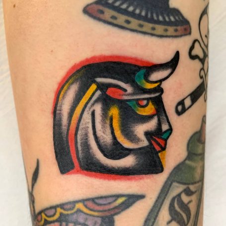 Traditional tattoo Berlin – Tattoos by Mariano – a traditional style ox tattoo